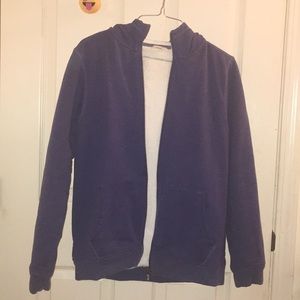 zip up pockets front hooded jacket